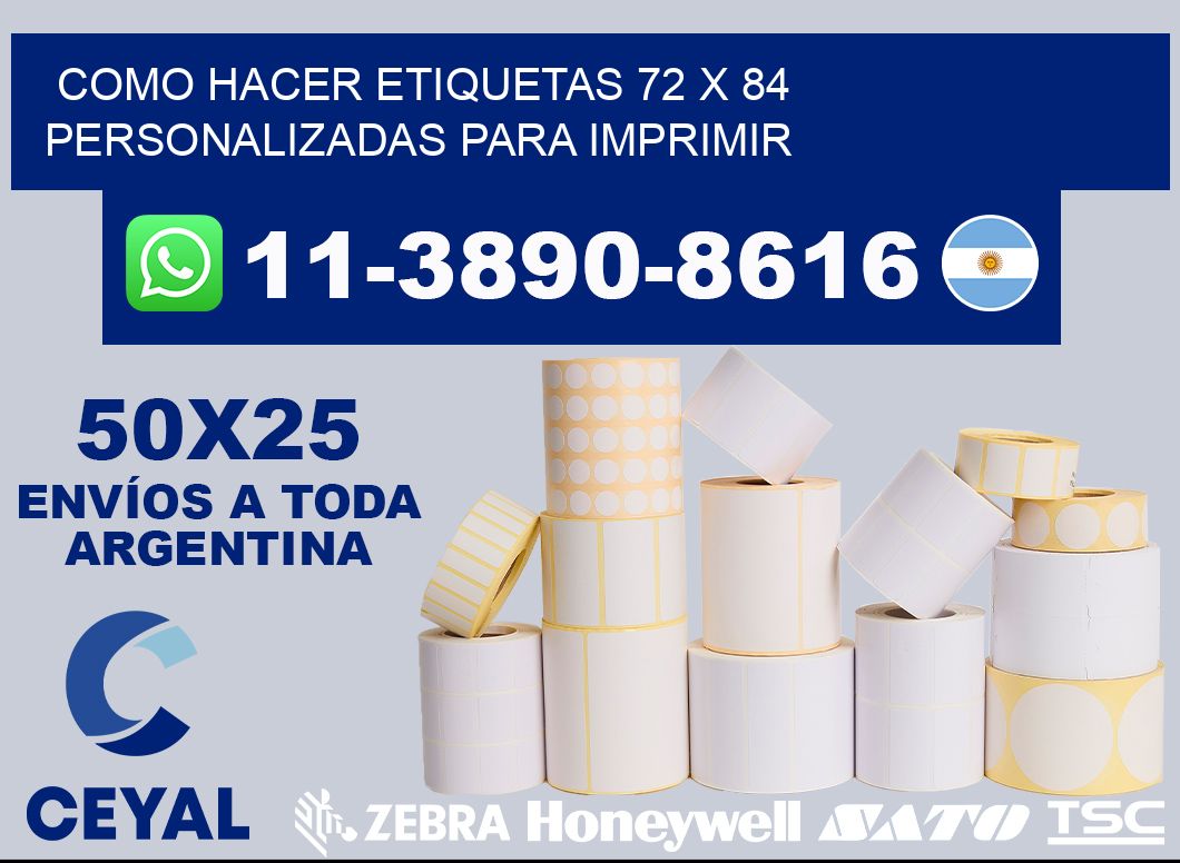como hacer etiquetas 72 x 84 personalizadas para imprimir