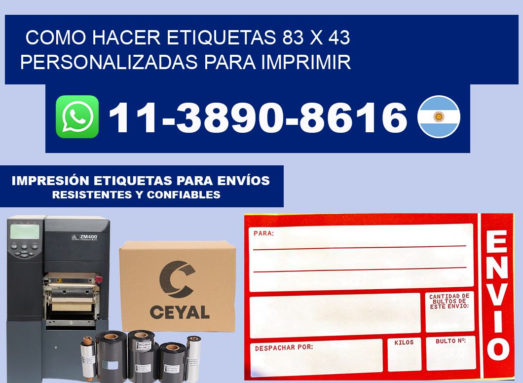 como hacer etiquetas 83 x 43 personalizadas para imprimir
