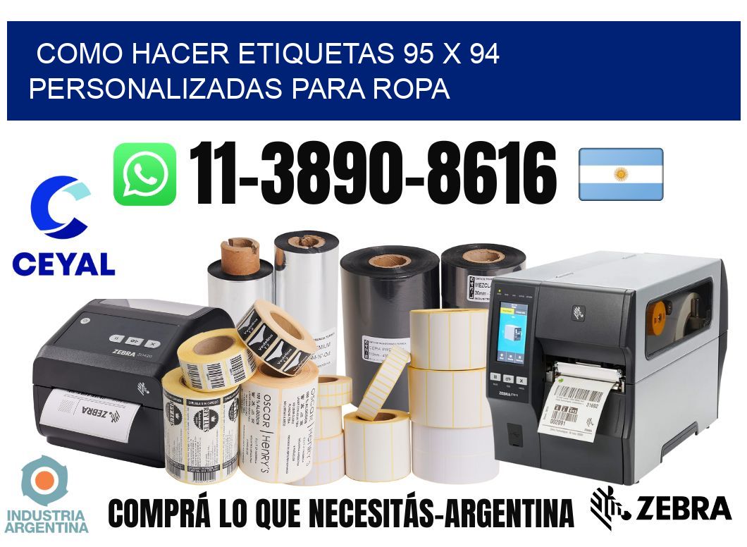 como hacer etiquetas 95 x 94 personalizadas para ropa