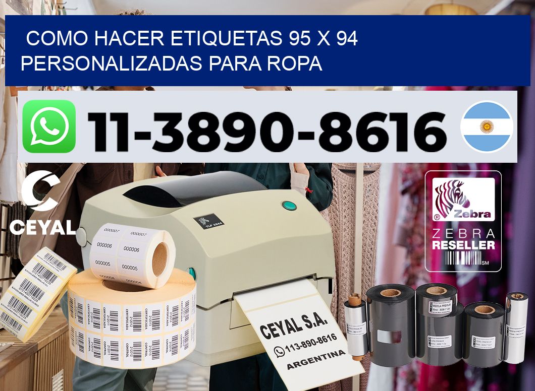 como hacer etiquetas 95 x 94 personalizadas para ropa