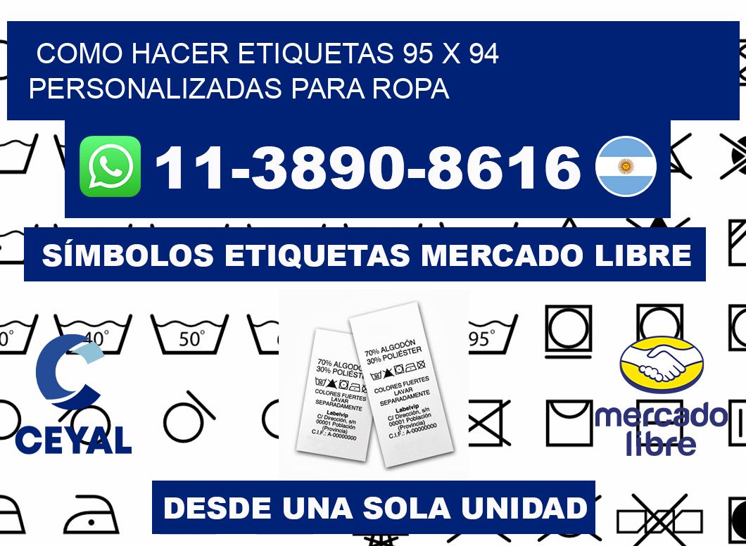 como hacer etiquetas 95 x 94 personalizadas para ropa