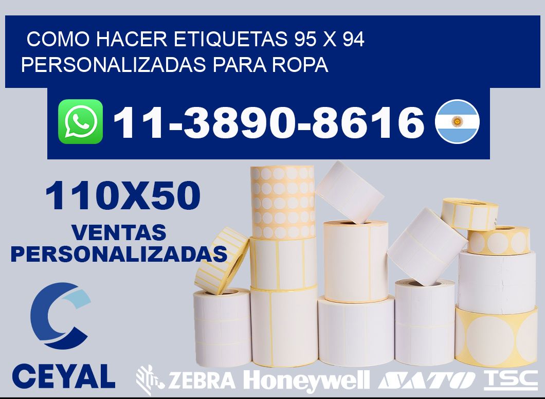 como hacer etiquetas 95 x 94 personalizadas para ropa