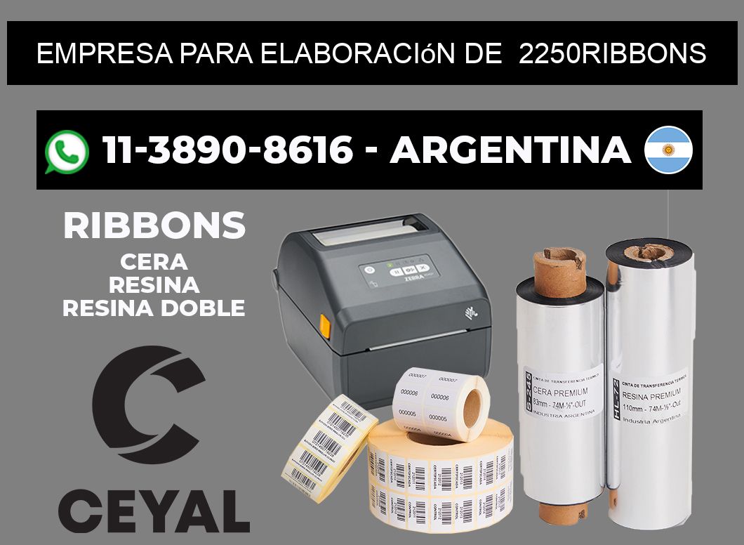 empresa para elaboración de  2250ribbons