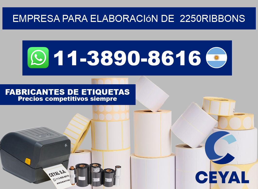 empresa para elaboración de  2250ribbons