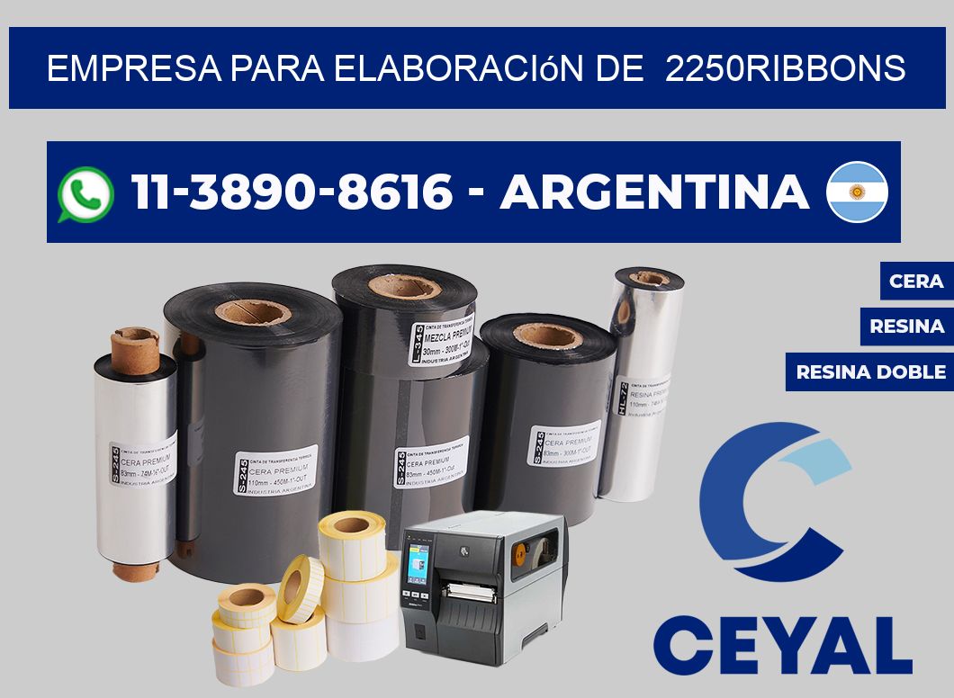 empresa para elaboración de  2250ribbons