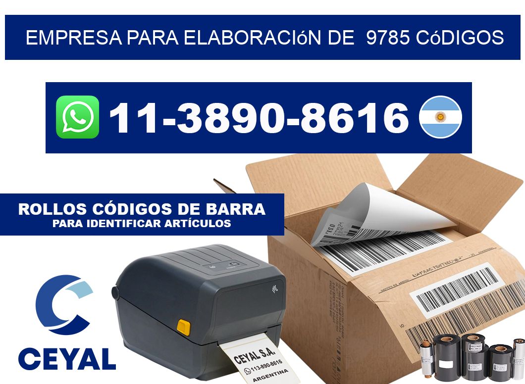 empresa para elaboración de  9785 códigos