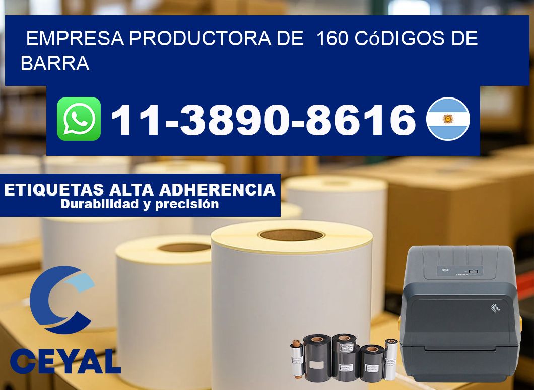 empresa productora de  160 códigos de barra