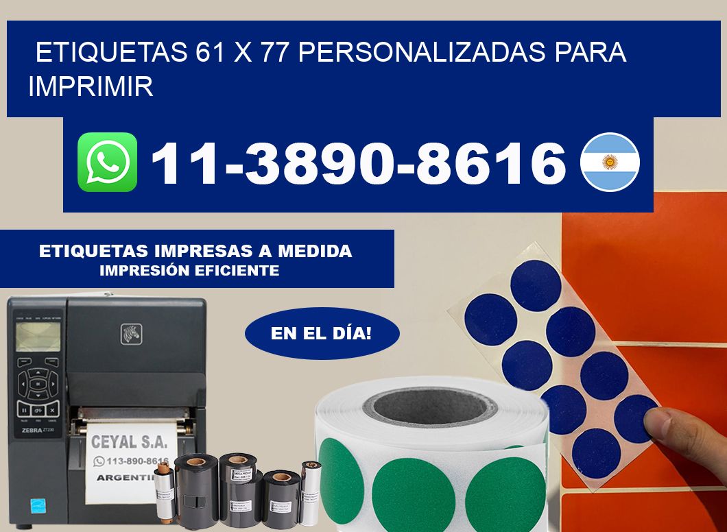 etiquetas 61 x 77 personalizadas para imprimir
