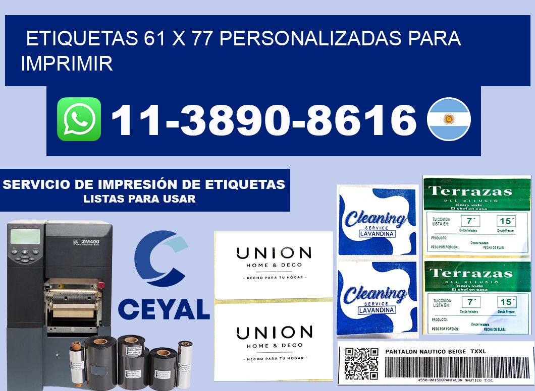 etiquetas 61 x 77 personalizadas para imprimir