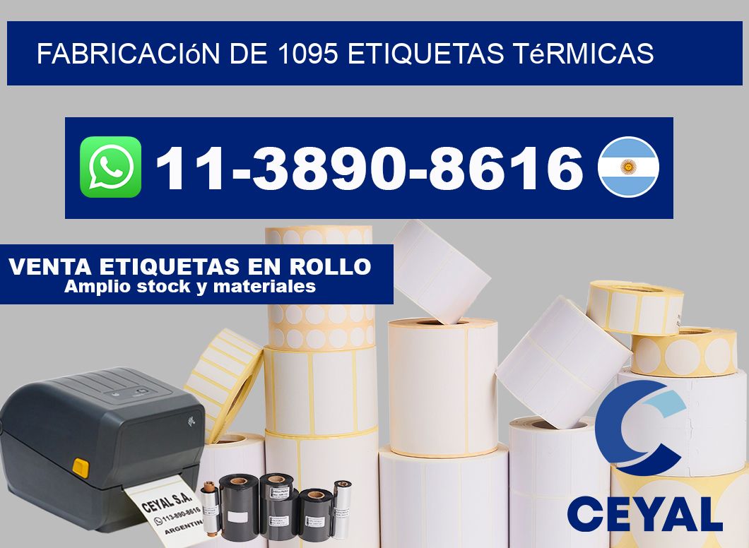 fabricación de 1095 etiquetas térmicas