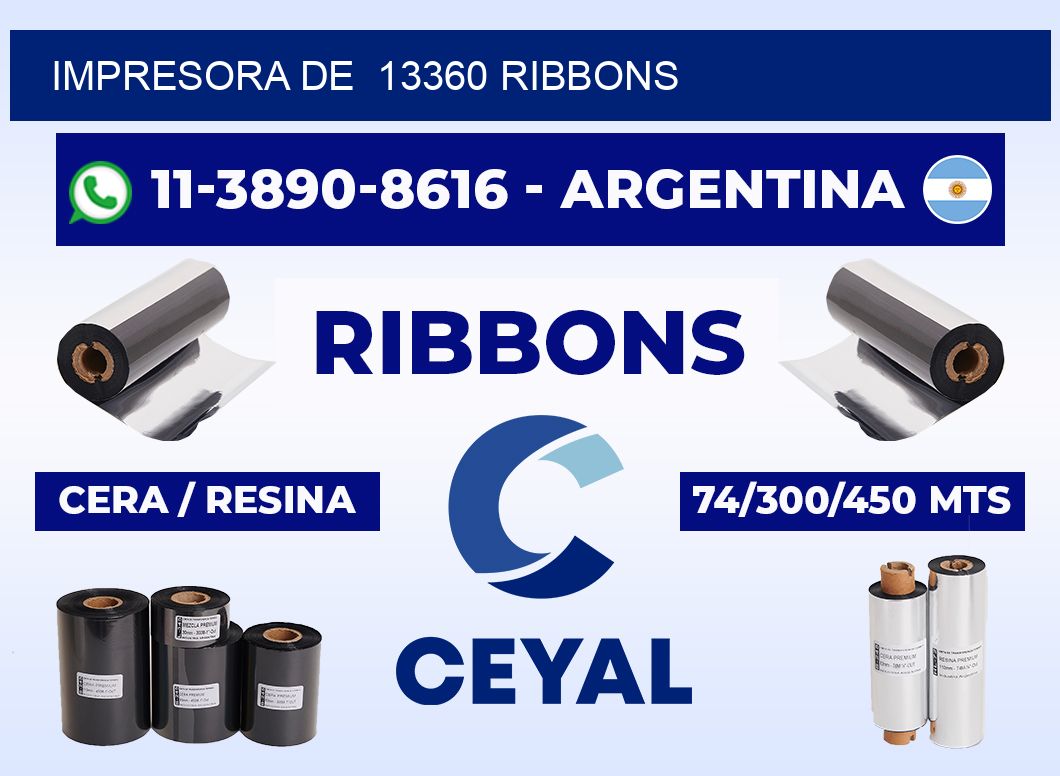impresora de  13360 ribbons