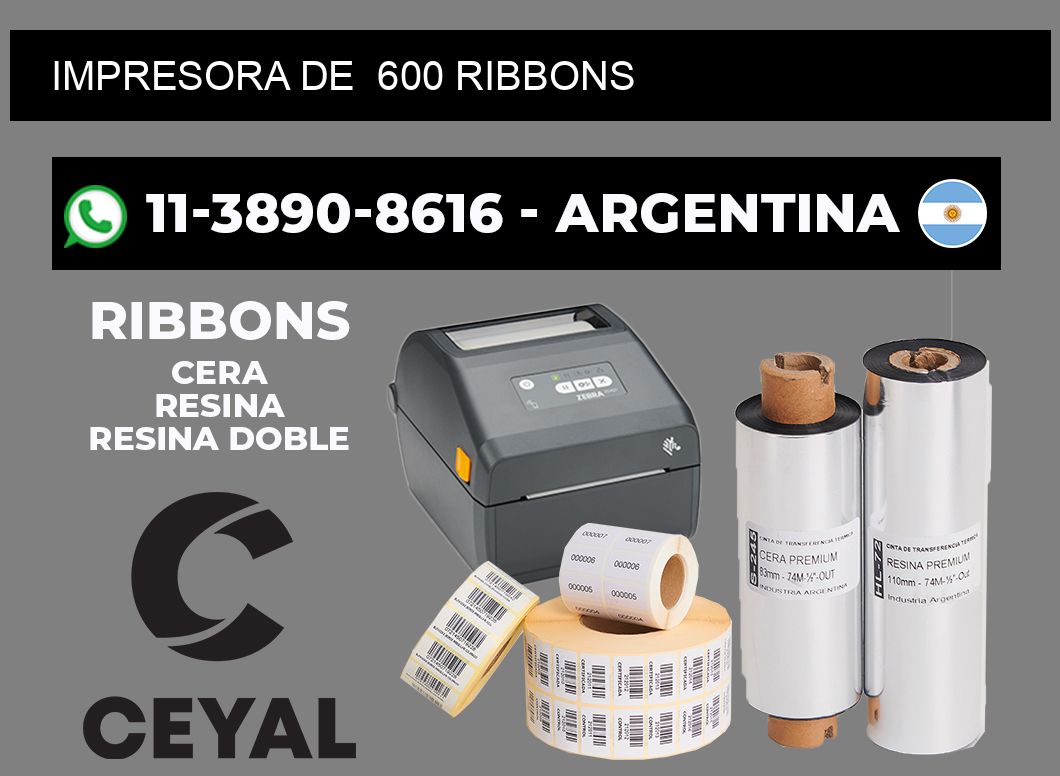 impresora de 600 ribbons