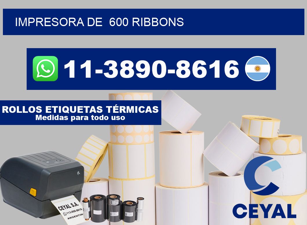 impresora de  600 ribbons