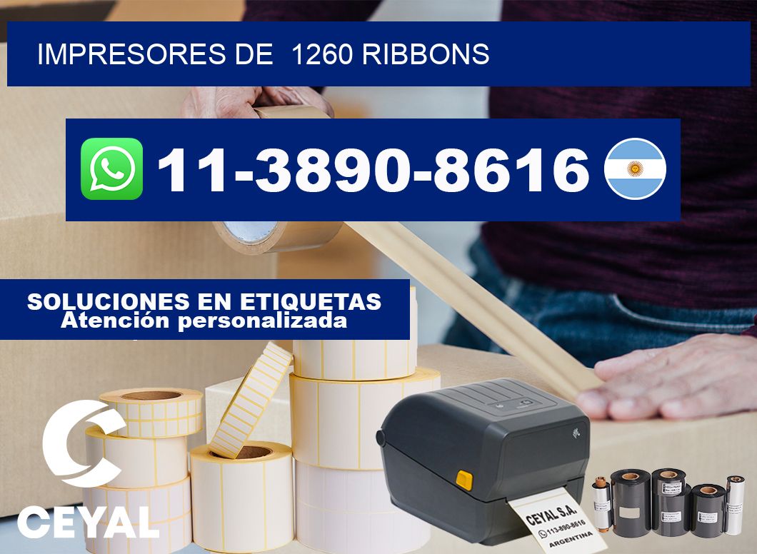 impresores de  1260 ribbons