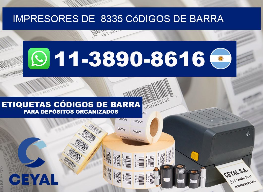 impresores de  8335 códigos de barra