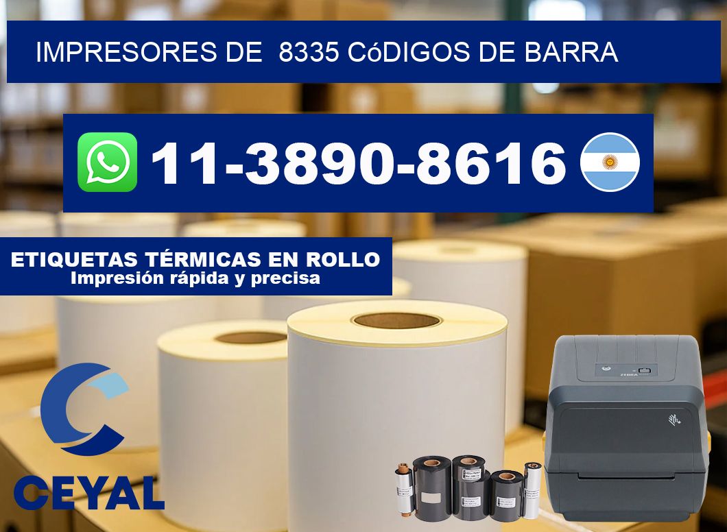 impresores de  8335 códigos de barra