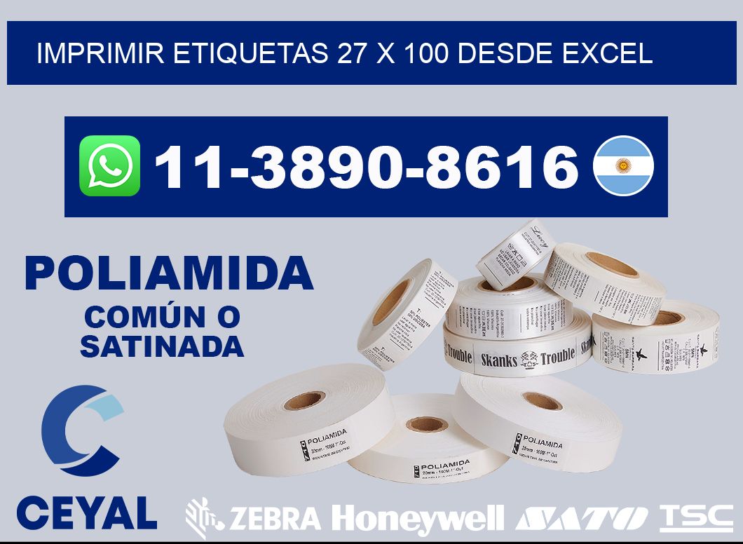 imprimir etiquetas 27 x 100 desde excel