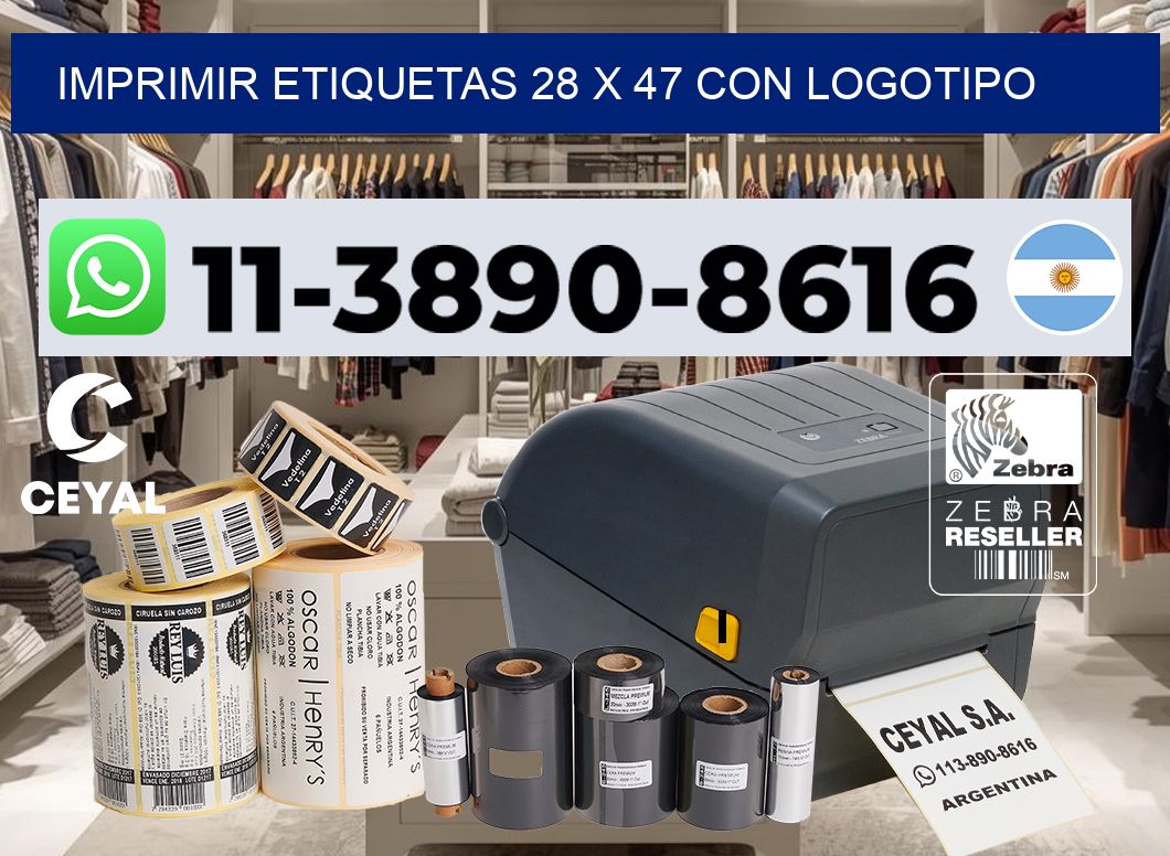 imprimir etiquetas 28 x 47 con logotipo