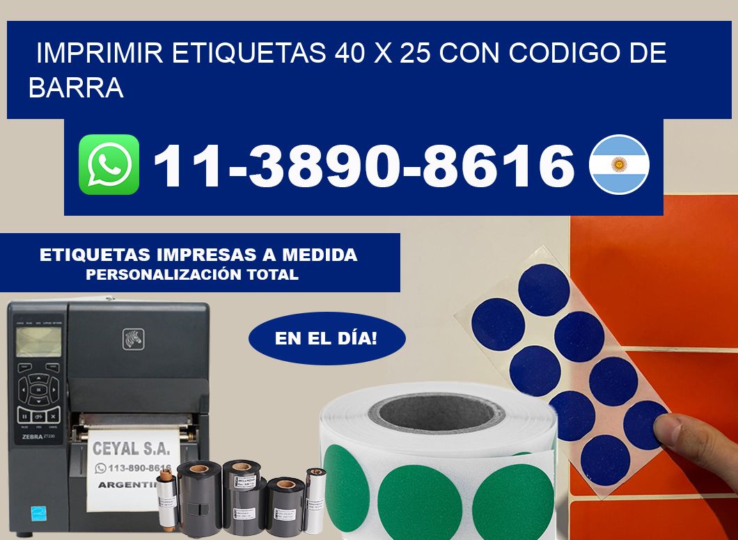 imprimir etiquetas 40 x 25 con codigo de barra