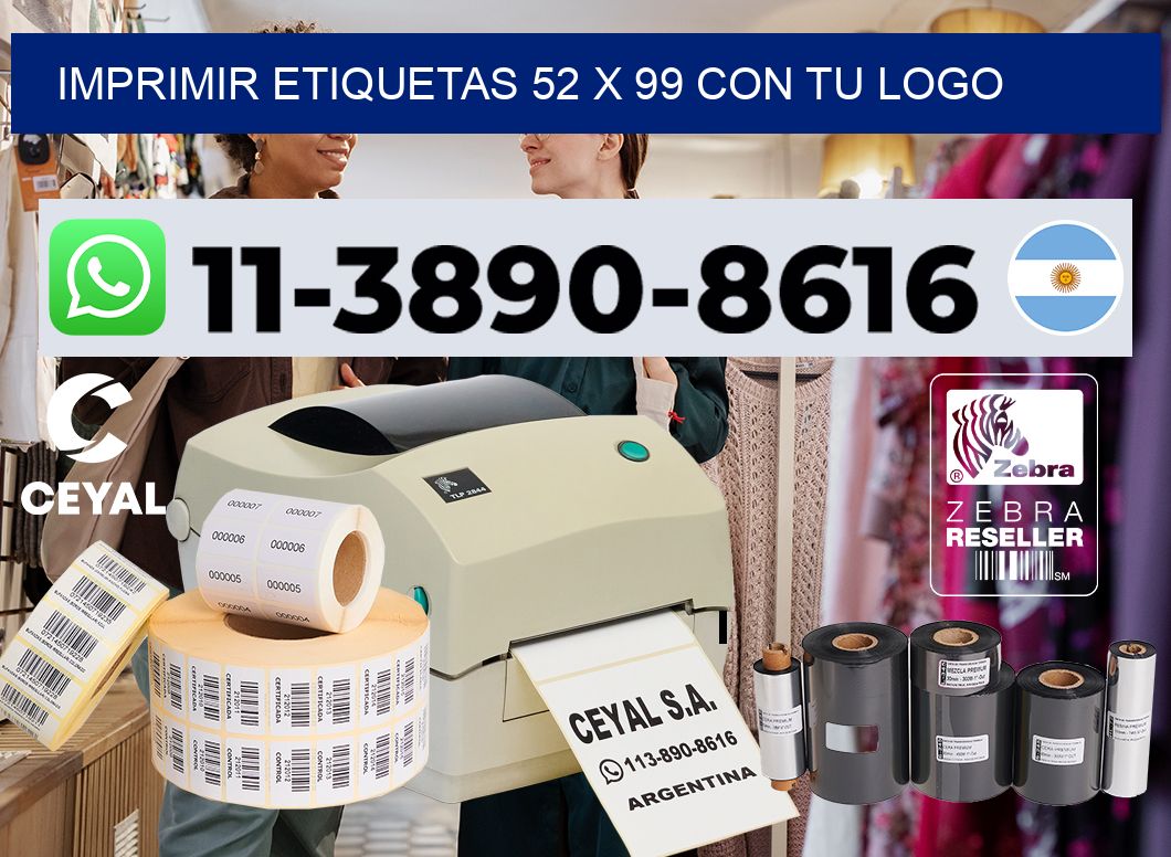 imprimir etiquetas 52 x 99 con tu logo