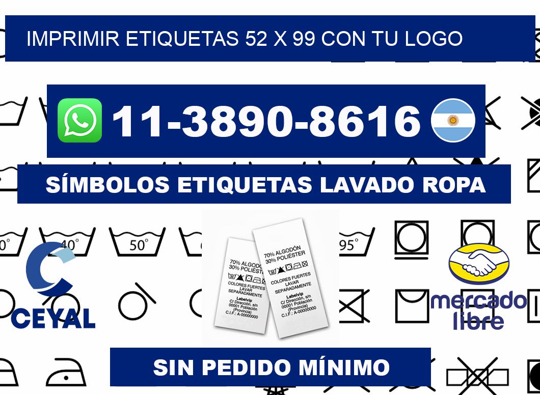 imprimir etiquetas 52 x 99 con tu logo