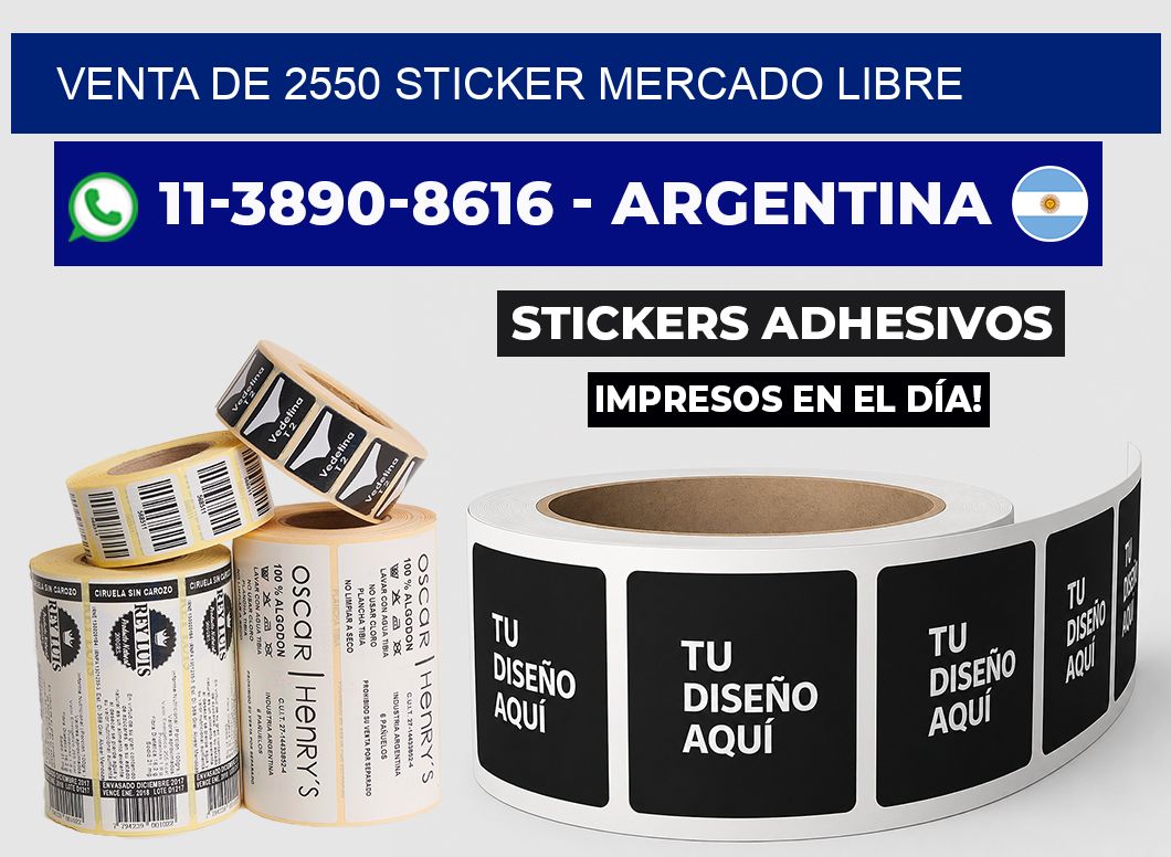 venta de 2550 sticker mercado libre