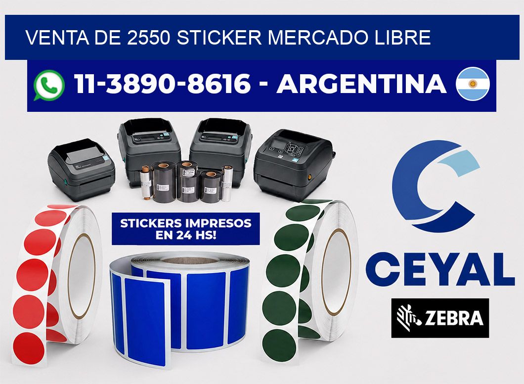 venta de 2550 sticker mercado libre