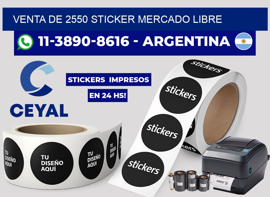 venta de 2550 sticker mercado libre