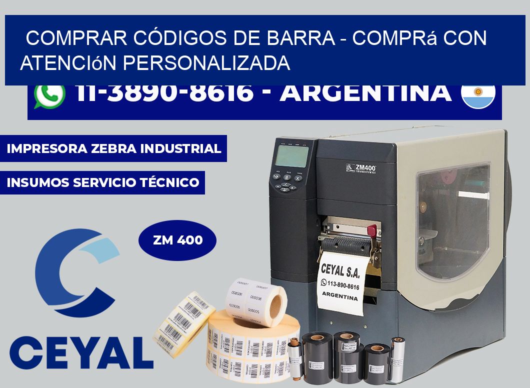 COMPRAR CÓDIGOS DE BARRA - Comprá con atención personalizada