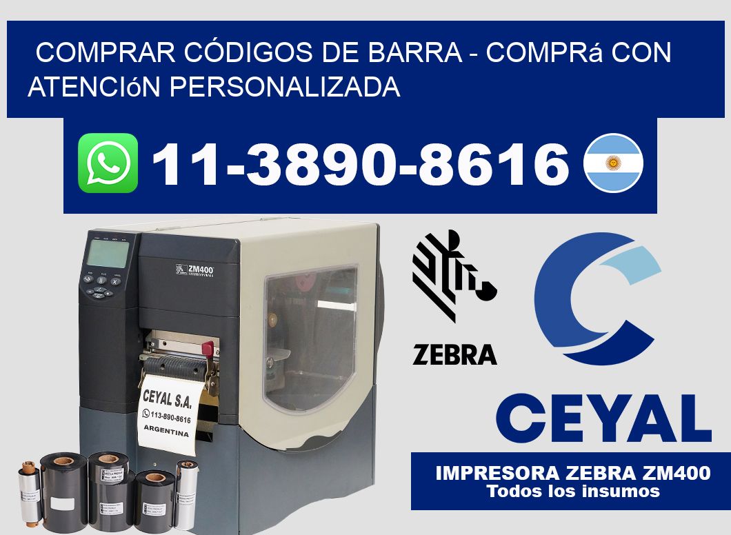 COMPRAR CÓDIGOS DE BARRA - Comprá con atención personalizada