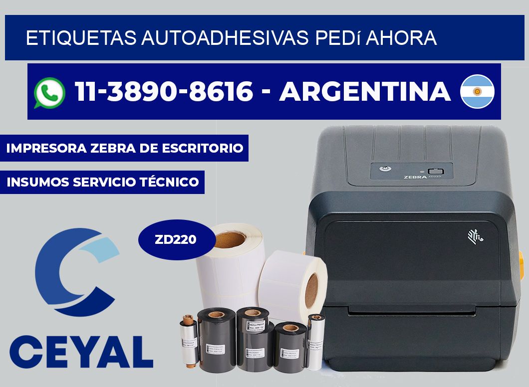 ETIQUETAS AUTOADHESIVAS Pedí ahora