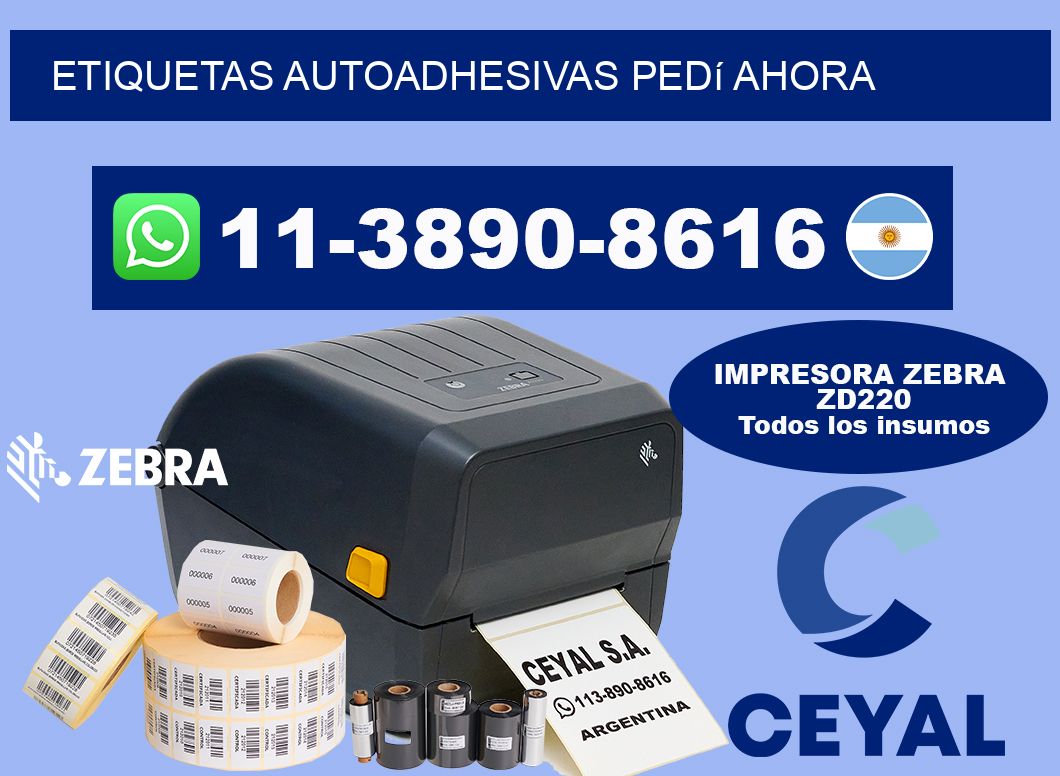 ETIQUETAS AUTOADHESIVAS Pedí ahora