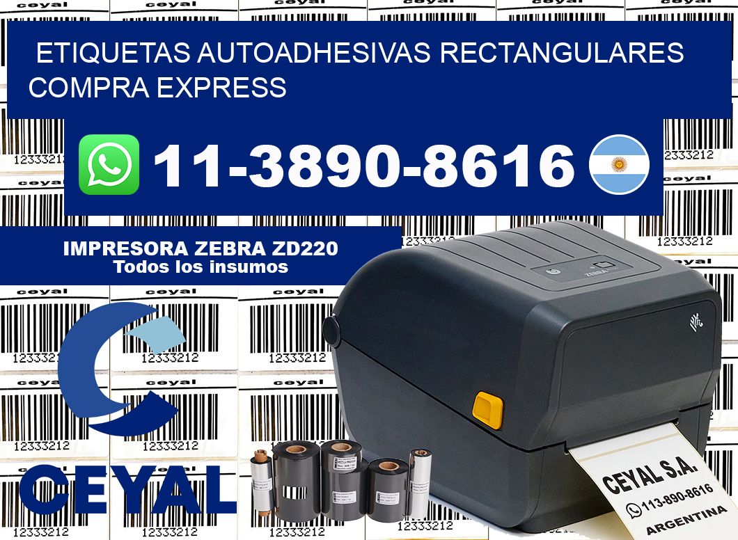ETIQUETAS AUTOADHESIVAS RECTANGULARES Compra express