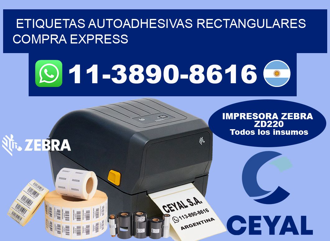 ETIQUETAS AUTOADHESIVAS RECTANGULARES Compra express