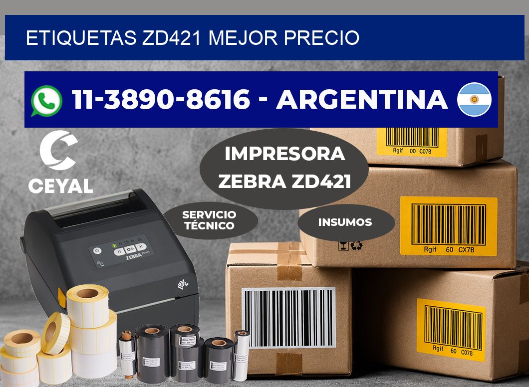 ETIQUETAS ZD421 mejor precio