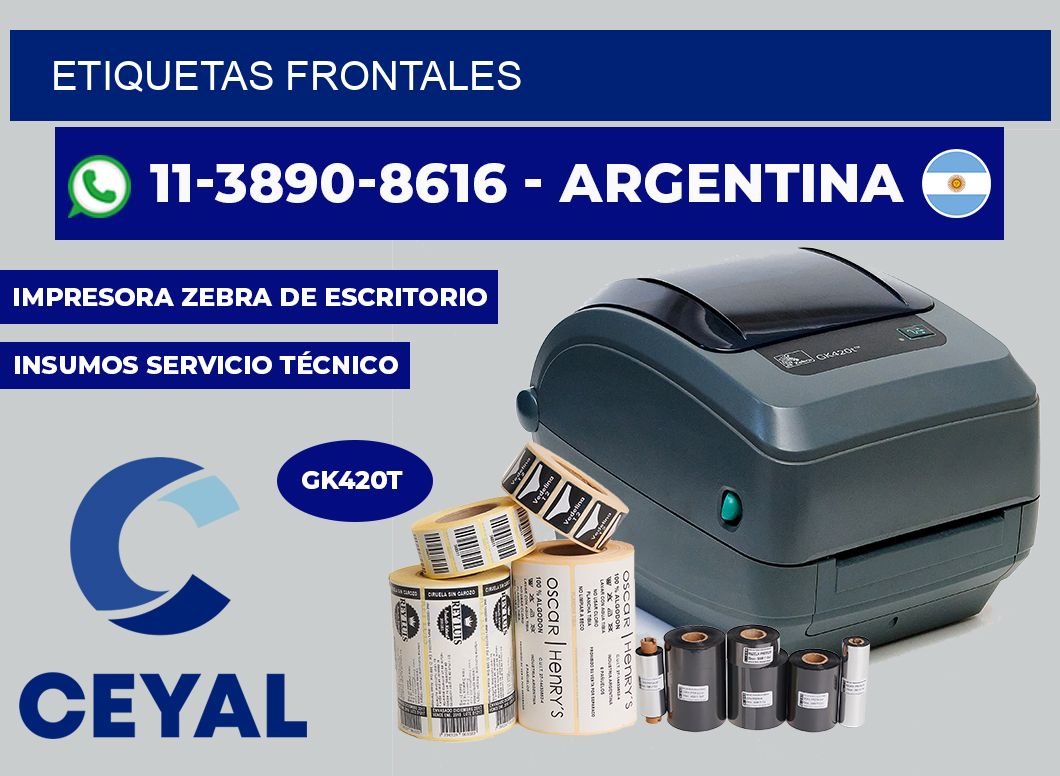 ETIQUETAS frontales