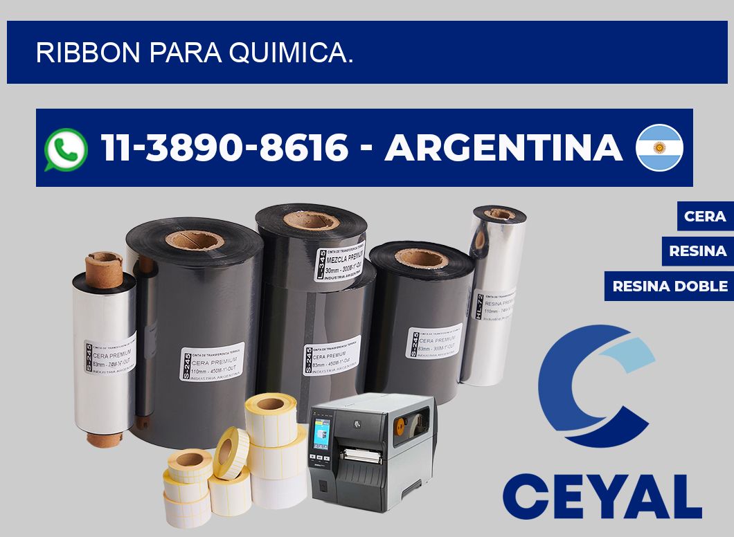 RIBBON PARA QUIMICA.