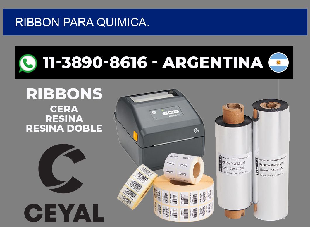 RIBBON PARA QUIMICA.