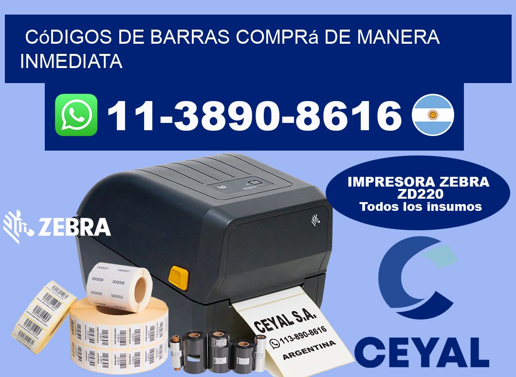 códigos de barras Comprá de manera inmediata