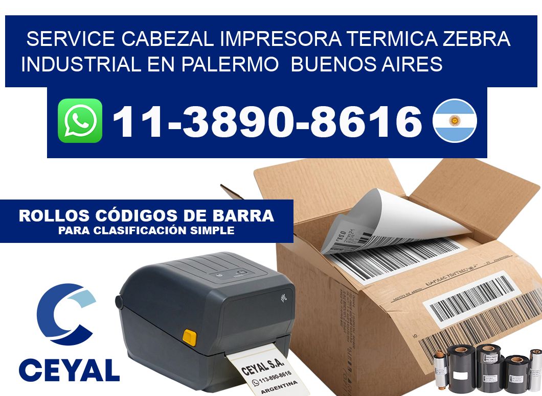 service cabezal impresora termica zebra industrial en Palermo  Buenos Aires