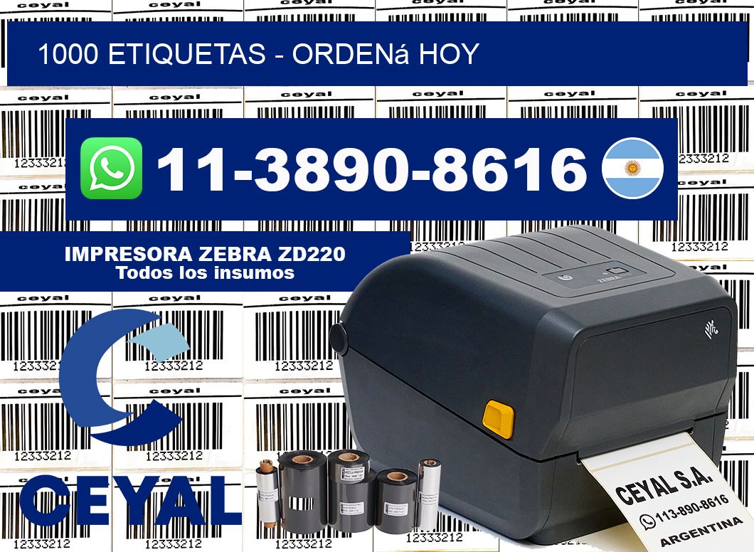 1000 ETIQUETAS - Ordená hoy