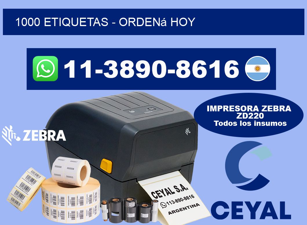 1000 ETIQUETAS - Ordená hoy