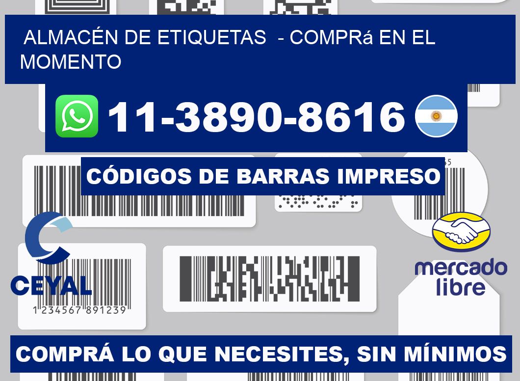 ALMACÉN DE ETIQUETAS  - Comprá en el momento