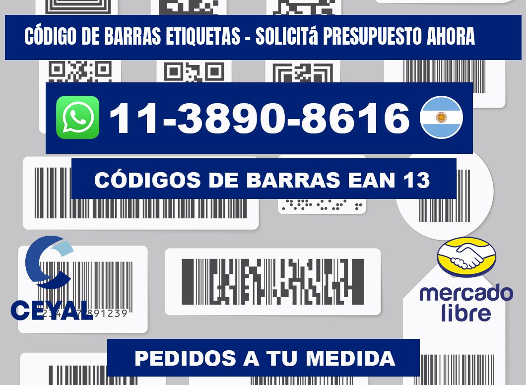 CÓDIGO DE BARRAS ETIQUETAS - Solicitá presupuesto ahora