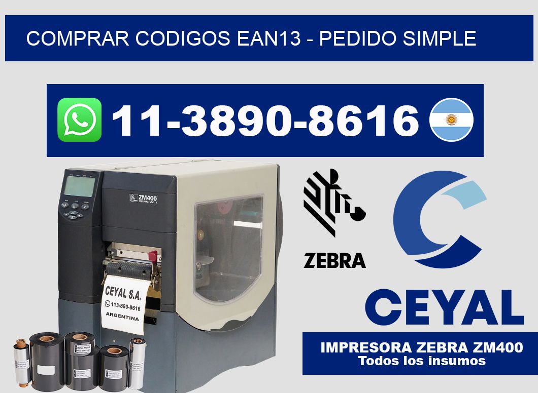 COMPRAR CODIGOS EAN13 - Pedido simple