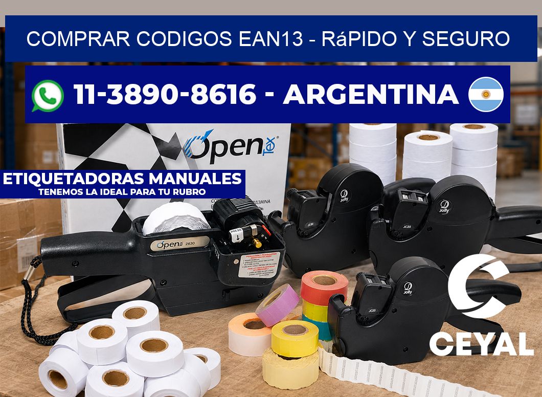 COMPRAR CODIGOS EAN13 - rápido y seguro