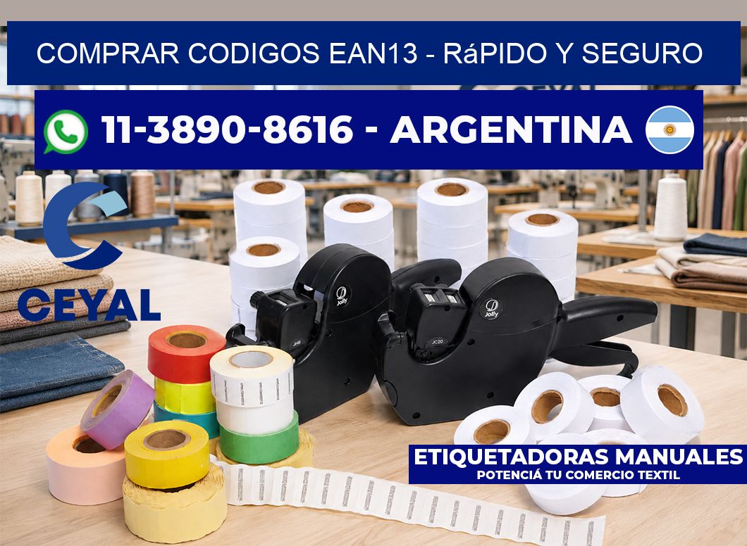COMPRAR CODIGOS EAN13 - rápido y seguro
