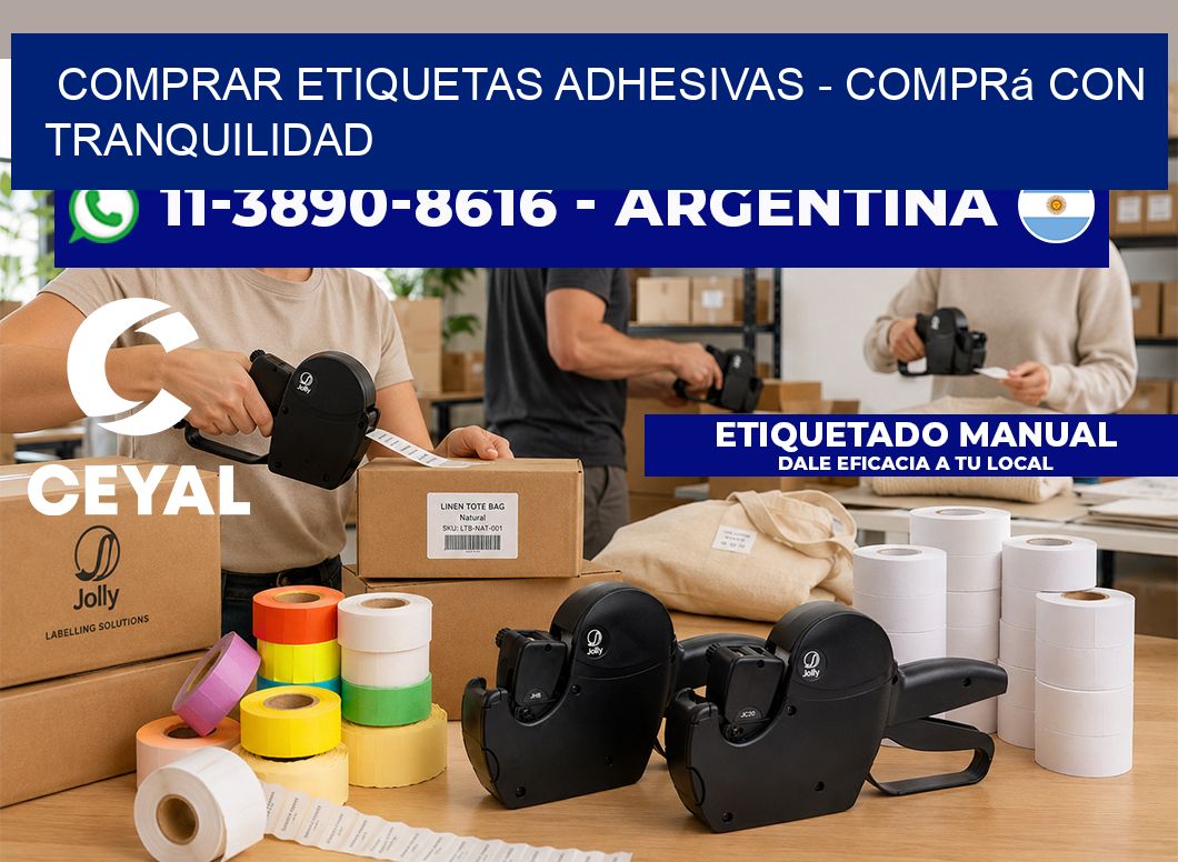 COMPRAR ETIQUETAS ADHESIVAS - Comprá con tranquilidad