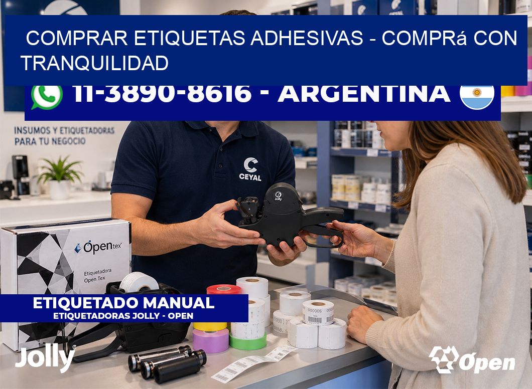 COMPRAR ETIQUETAS ADHESIVAS - Comprá con tranquilidad