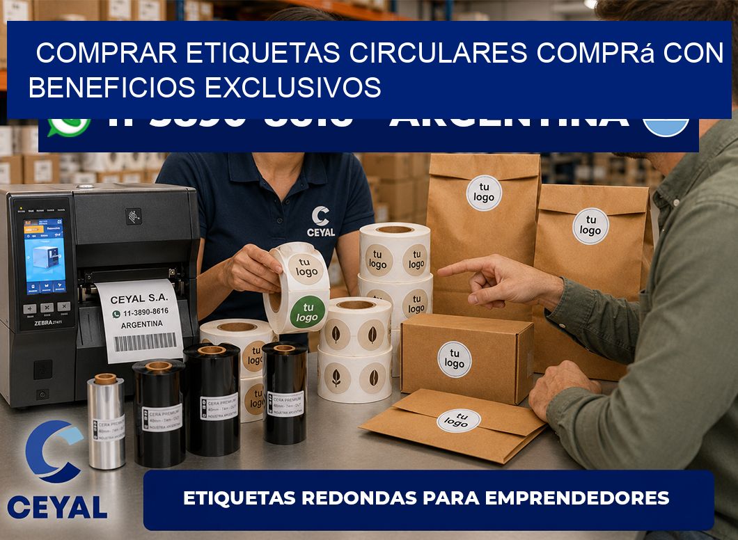 COMPRAR ETIQUETAS CIRCULARES Comprá con beneficios exclusivos
